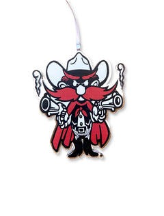 Texas Tech Raider Red Acrylic Christmas Ornament