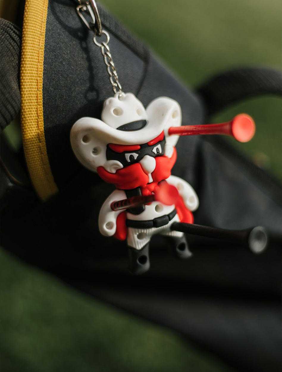 Texas Tech "Raider Red" Golf Tee Holder Keychain