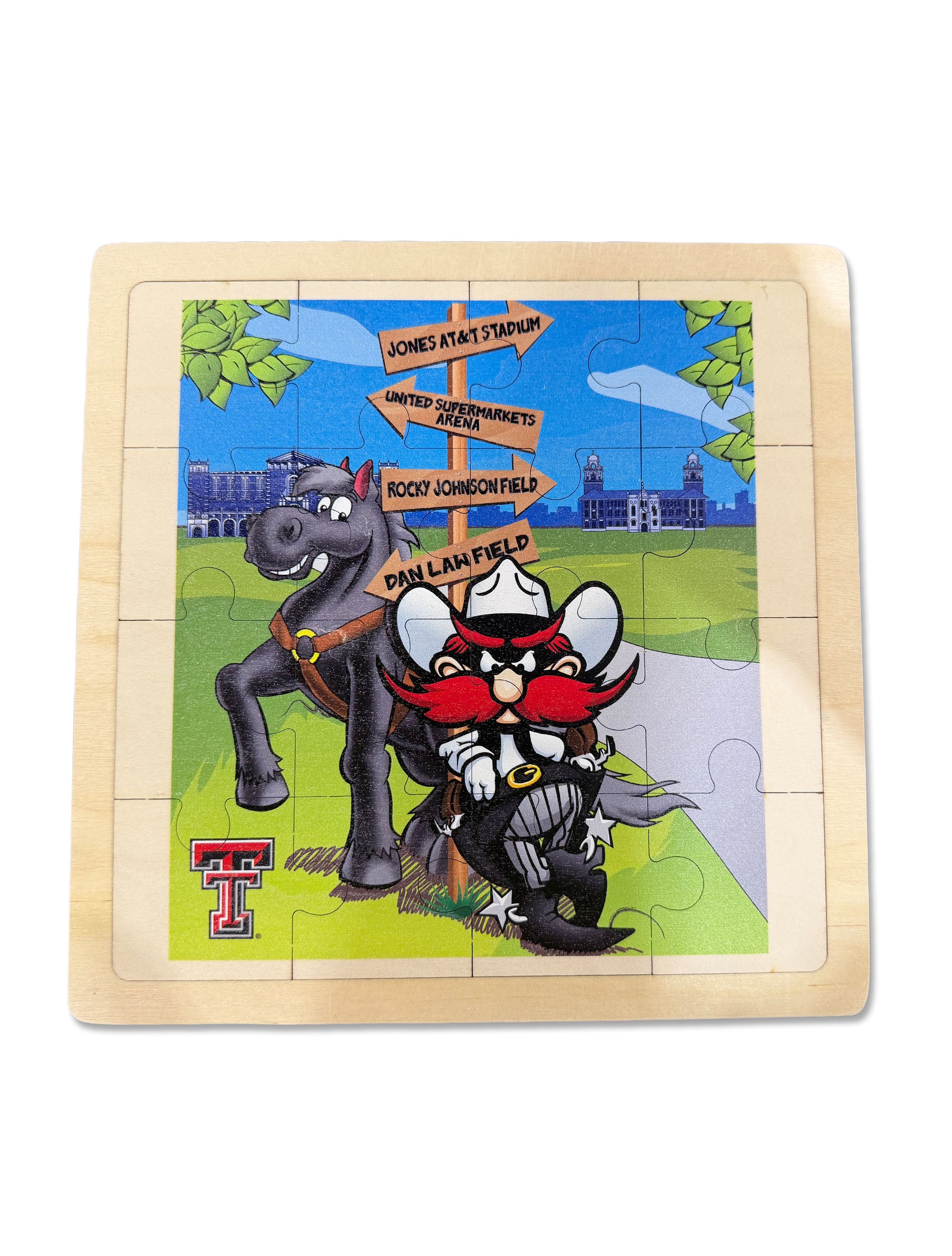 16-Piece Toddler Texas Tech Raider Red Puzzle