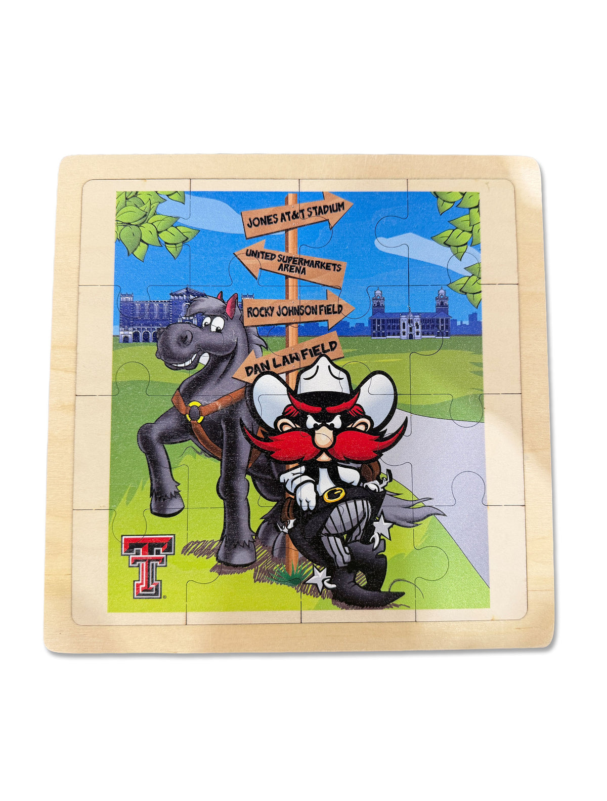 16-Piece Toddler Texas Tech Raider Red Puzzle