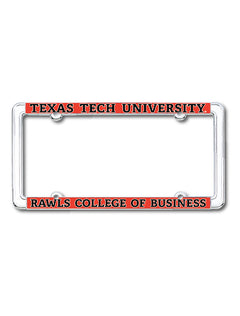 Texas Tech Rawls College of Business License Plate Frame