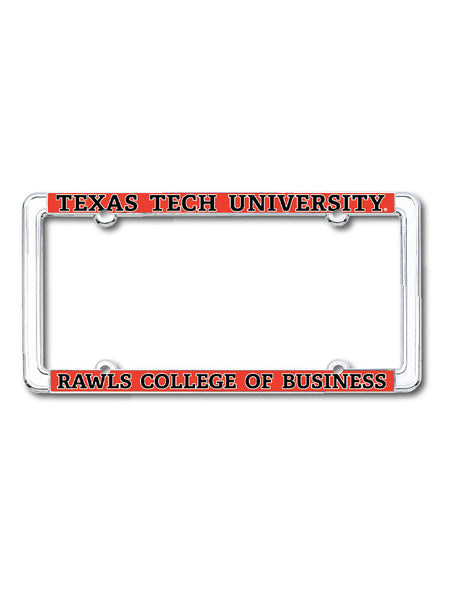 Texas Tech Rawls College of Business License Plate Frame