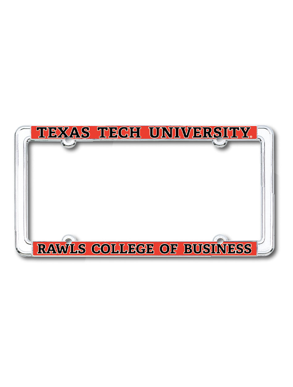 Texas Tech Rawls College of Business License Plate Frame