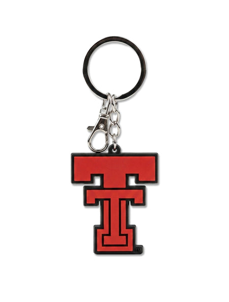 Texas Tech Red Raiders Double T Heavyweight Metal Keychain