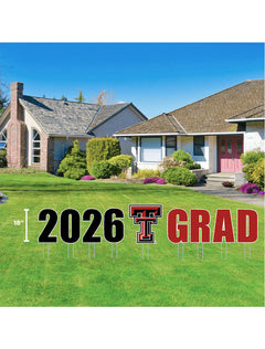 Texas Tech Red Raiders Large "2026 Grad Display" Lawn Sign