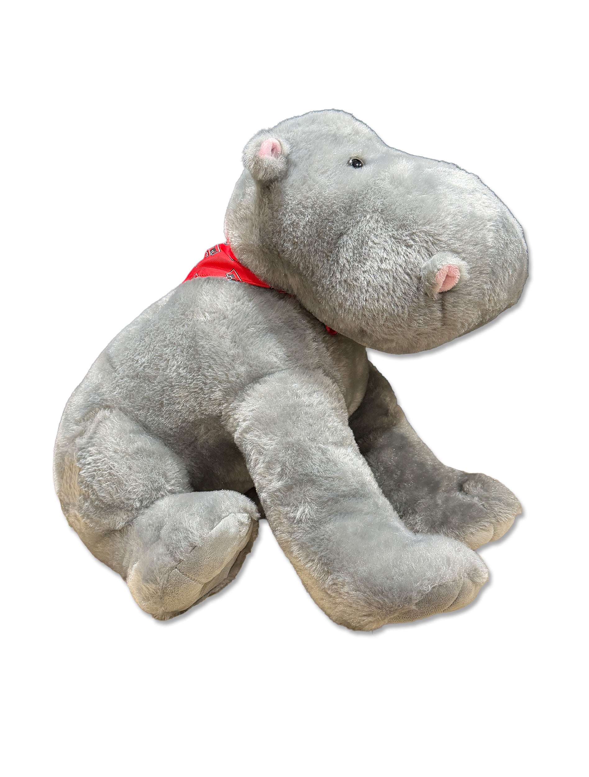 Hippo with Red Texas Tech Bandana (Side)