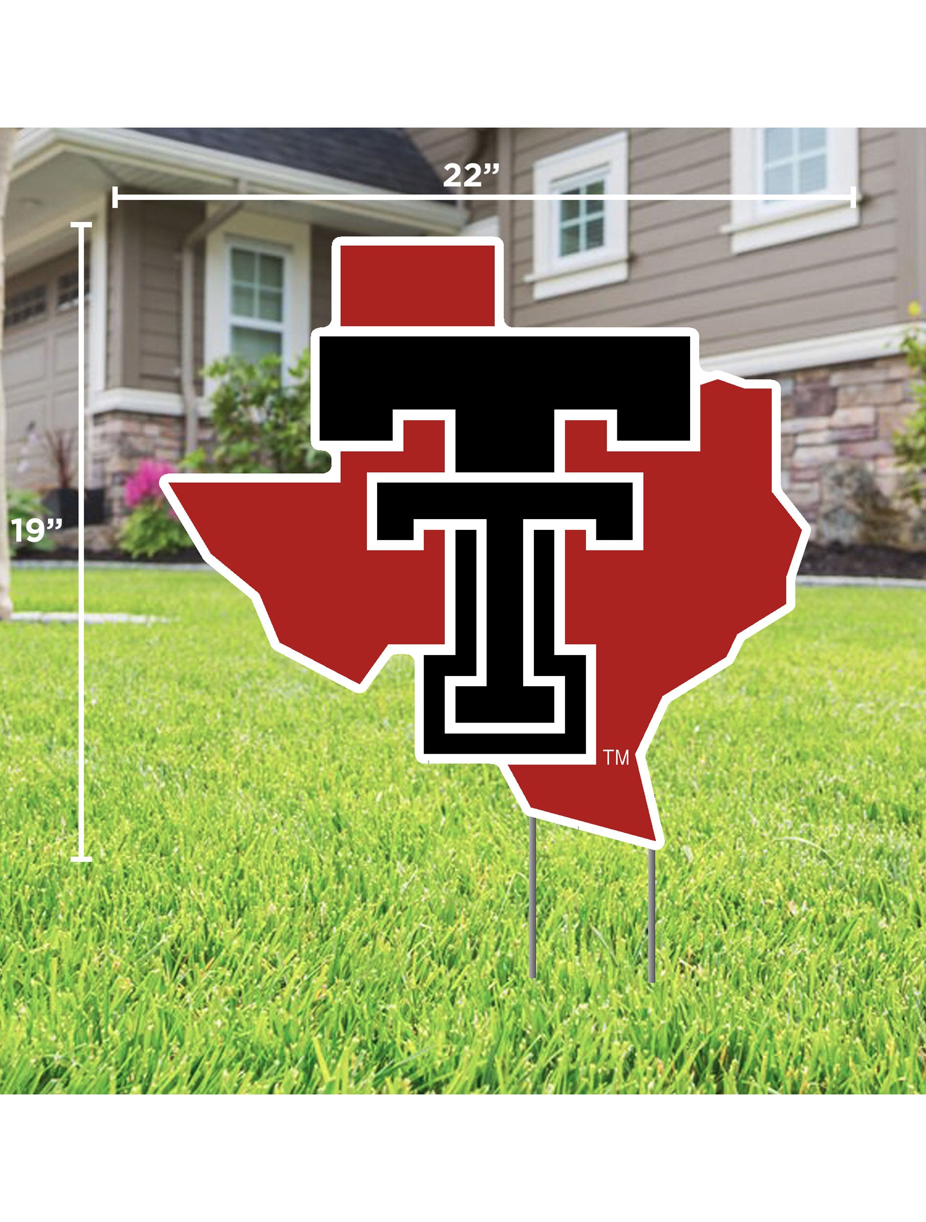 Texas Tech Red Raiders Pride Lawn Sign