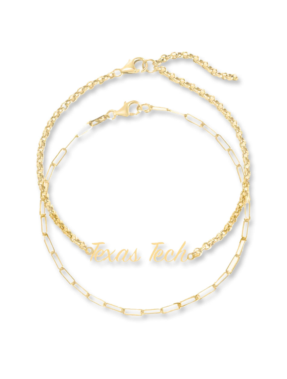 Shelby & Grace Texas Tech “Bandit” 2 Tiered Bracelet