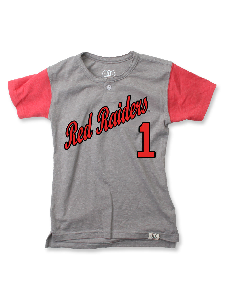 Texas Tech Red Raiders #1 Short Sleeve TODDLER Henley