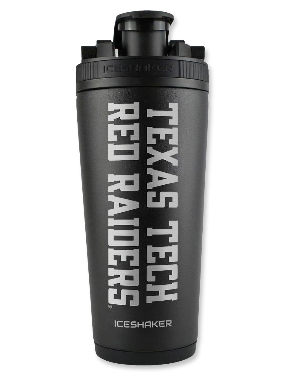 Texas Tech Red Raiders "Ice Shaker" 26 oz Stainless Steel Water Bottle