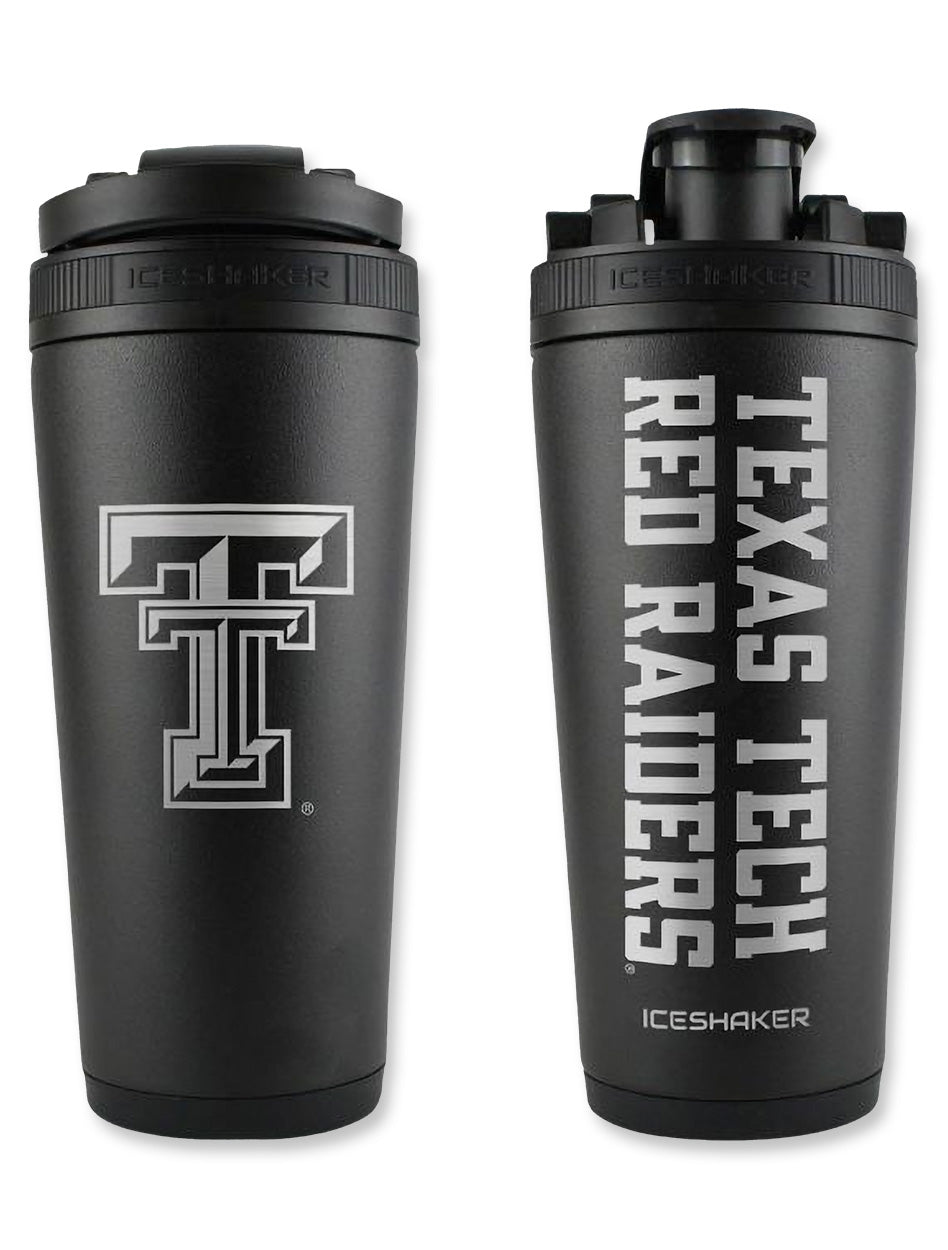 Texas Tech Red Raiders "Ice Shaker" 26 oz Stainless Steel Water Bottle