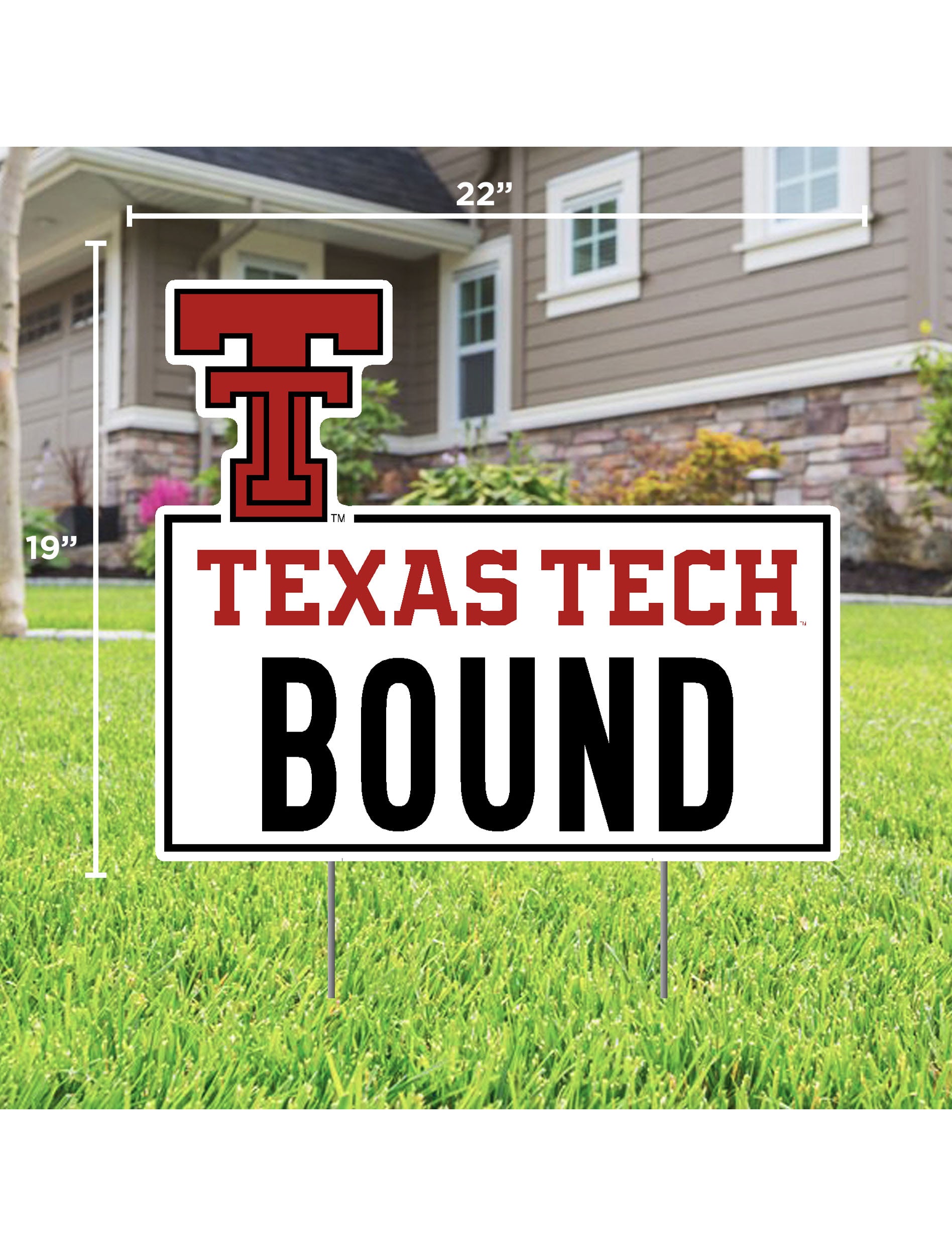 Texas Tech Red Raiders "Texas Tech Bound" Lawn Sign