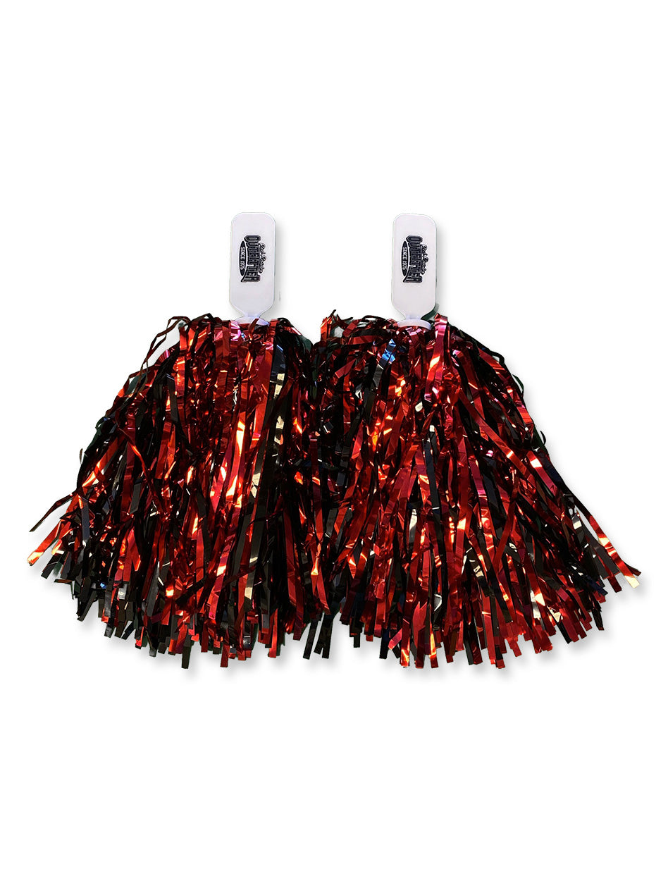 Texas Tech Red & Black Metallic Pom Pom Set With Stick – Red Raider ...