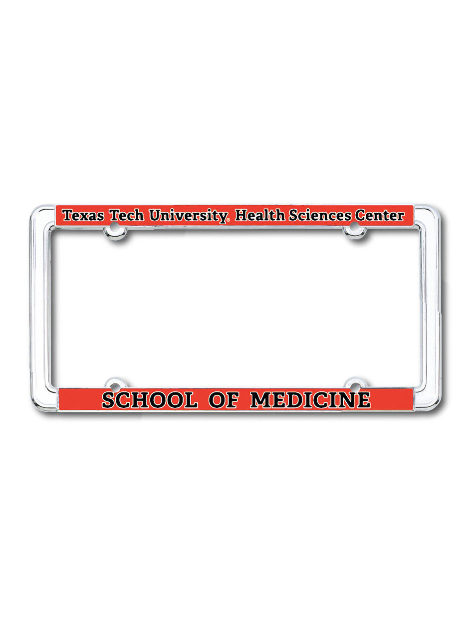 Texas Tech School of Medicine License Plate Frame