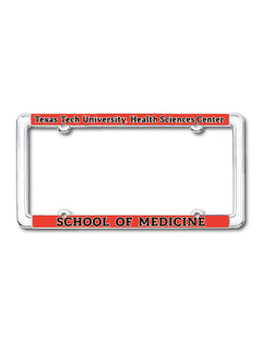 Texas Tech School of Medicine License Plate Frame