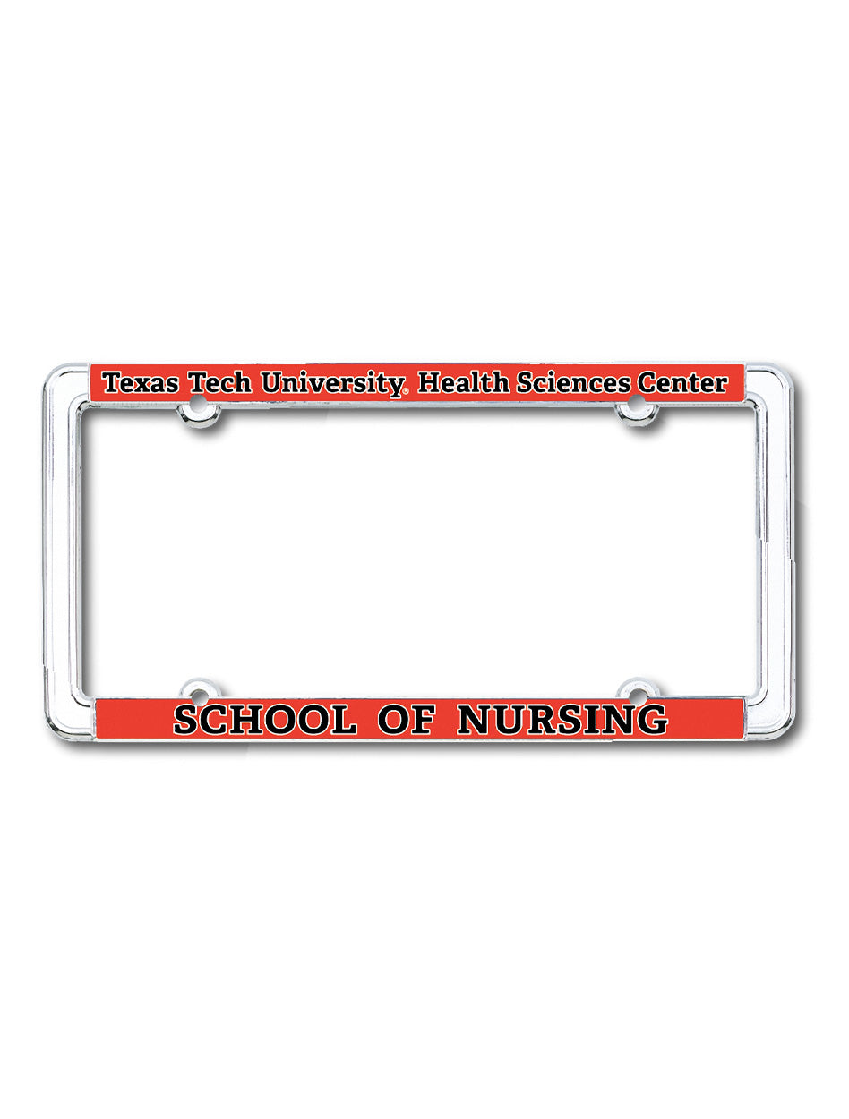 Texas Tech School of Nursing License Plate Frame