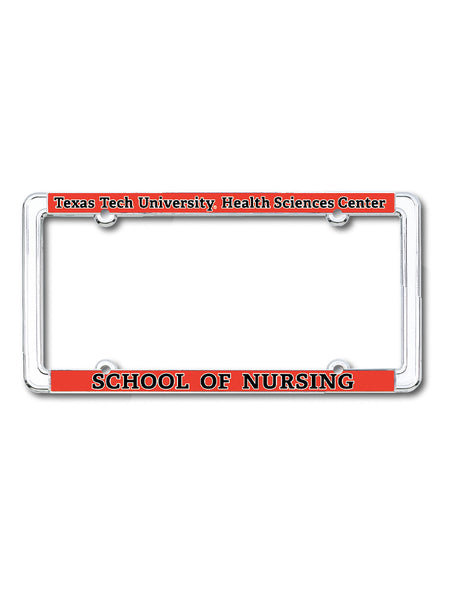Texas Tech School of Nursing License Plate Frame