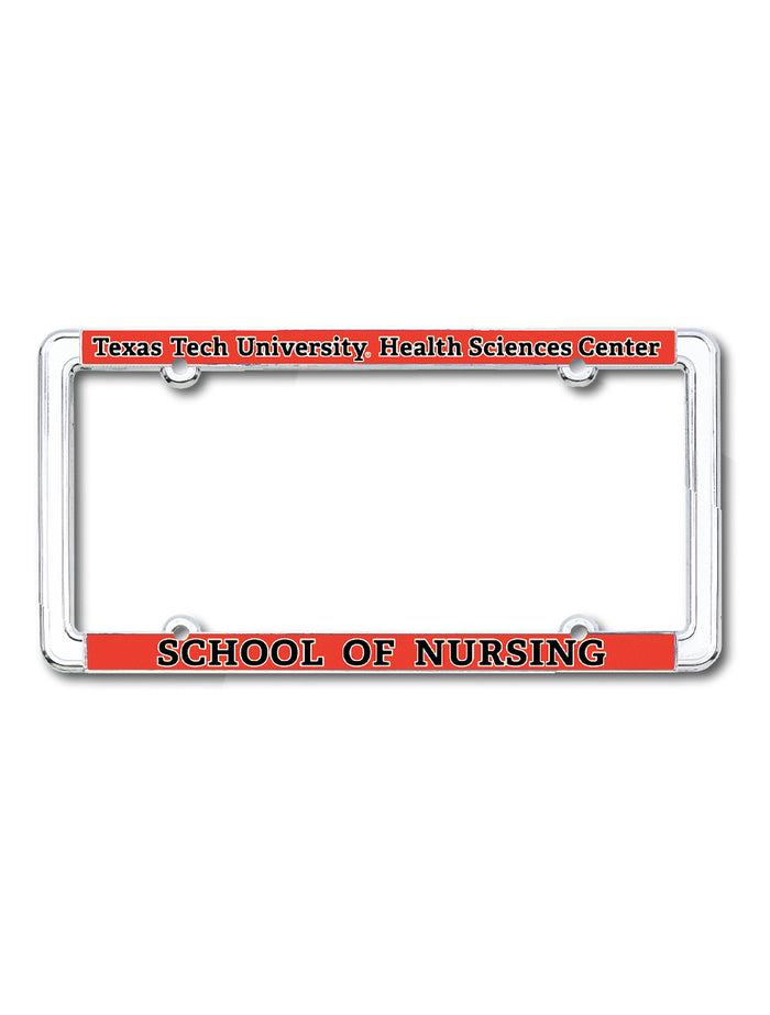 Texas Tech School of Nursing License Plate Frame