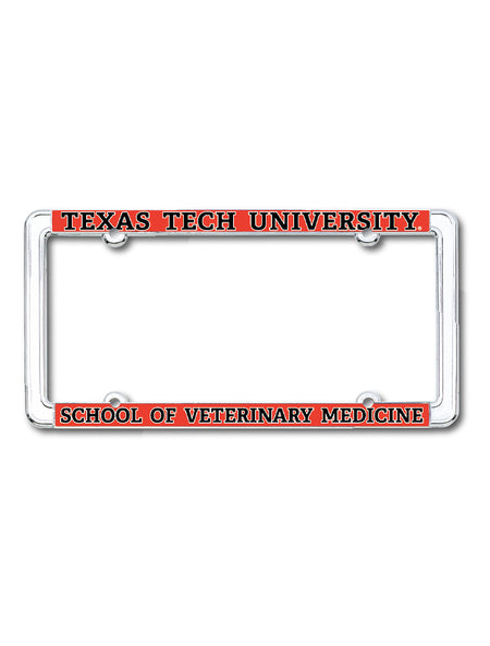 Texas Tech School of Veterinary Medicine License Plate Frame