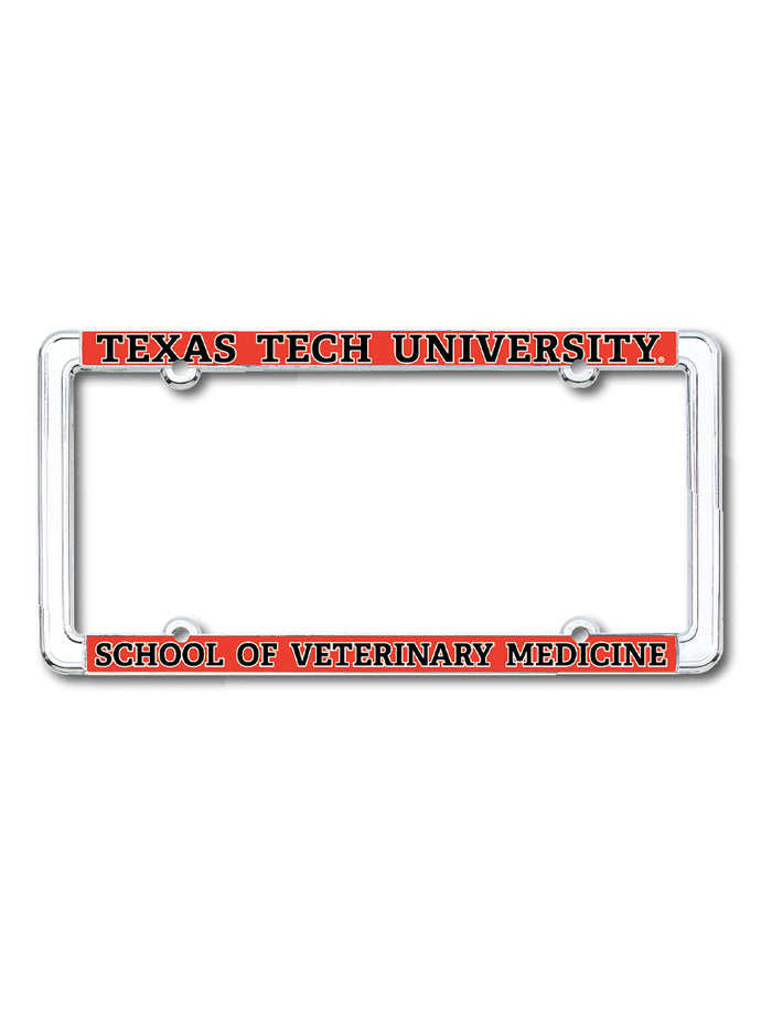 Texas Tech School of Veterinary Medicine License Plate Frame