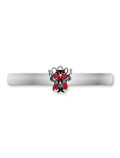 Texas Tech Silver Raider Red Tie Bar