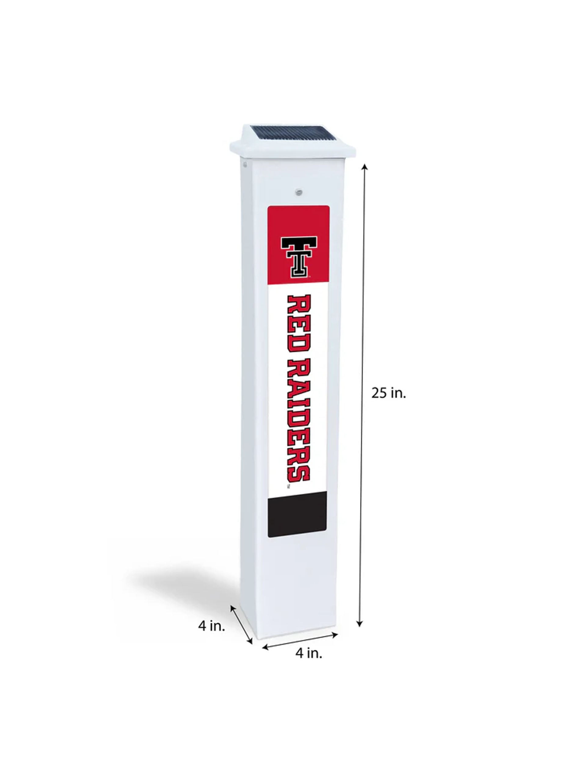 Texas Tech Solar Light "Goal Post" Light Up Fan Post measurements