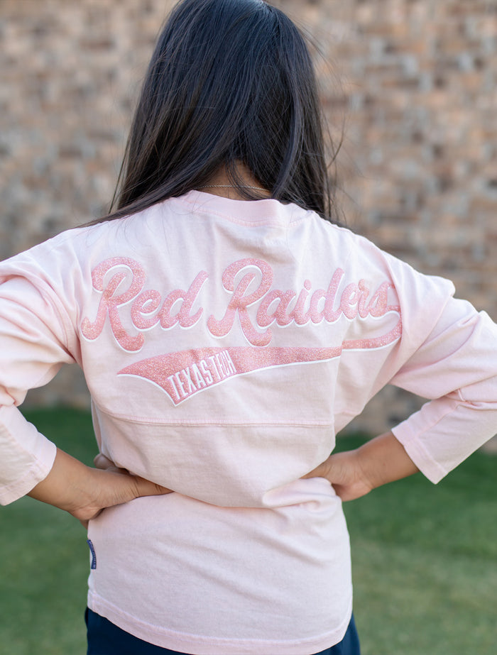 Texas Tech Spirit Jersey "Red Raider Baseball Tail " Youth Crew Sweatshirt