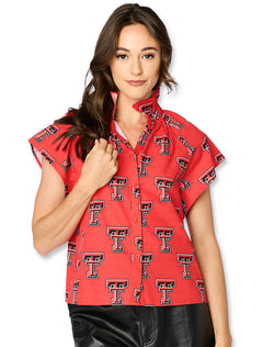 Texas Tech Stewart Simmons "The Poplin" Women's Blouse