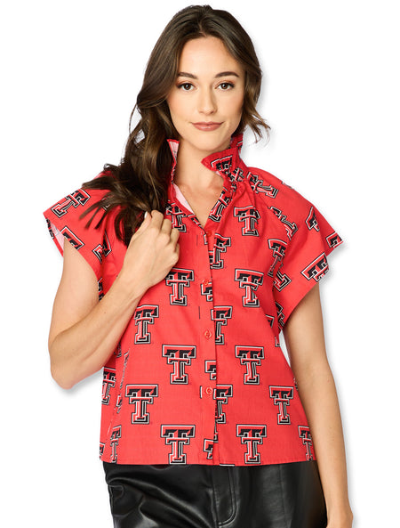 Texas Tech Stewart Simmons "The Poplin" Women's Blouse