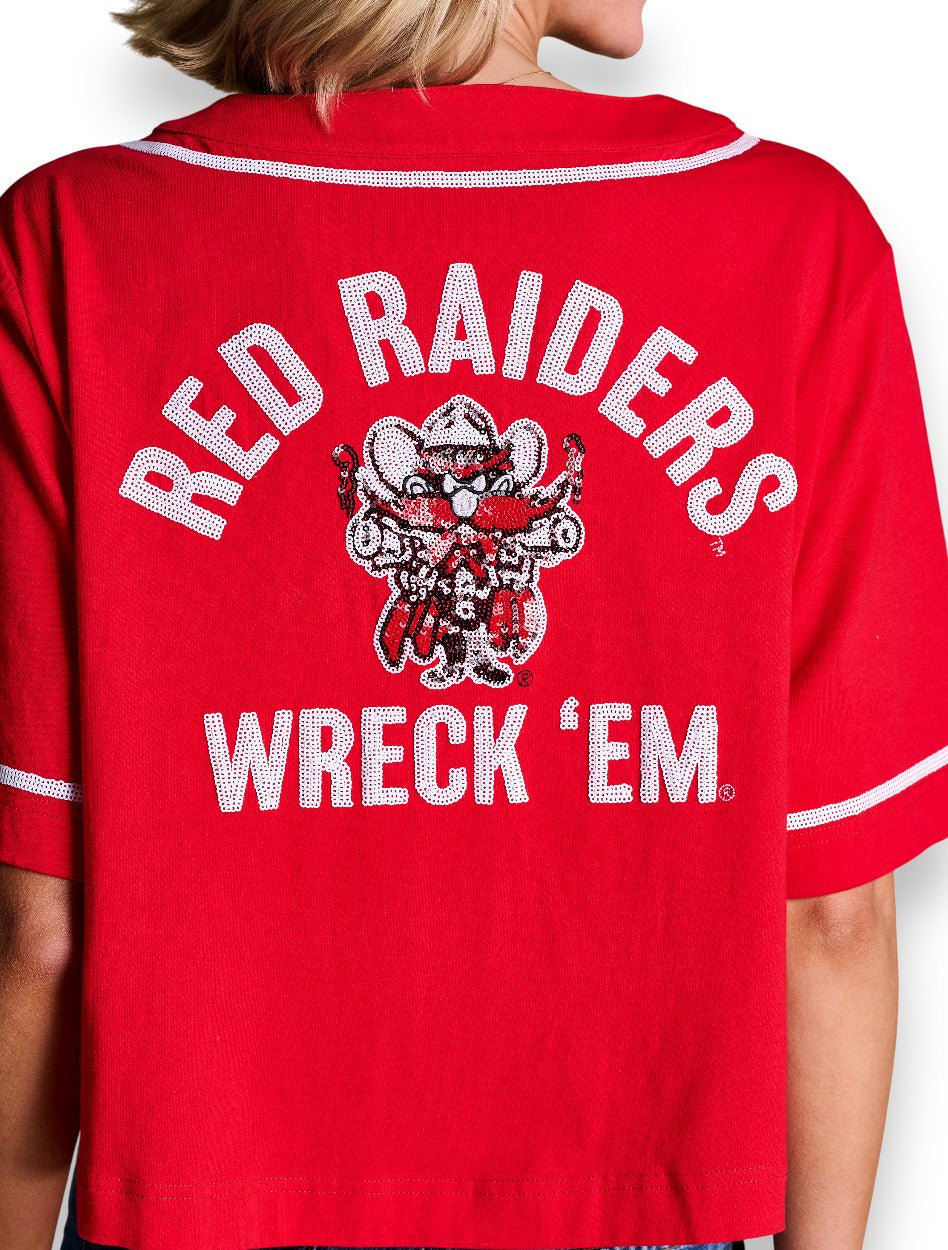 Texas Tech Stewart Simmons "The Outfield" Sequin Jersey