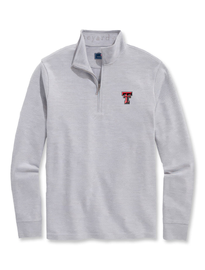 Texas Tech Vineyard Vines Striped Saltwater Quarter Zip