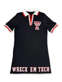 Texas Tech "Wreck'em Tech" Raider Red Polo Dress