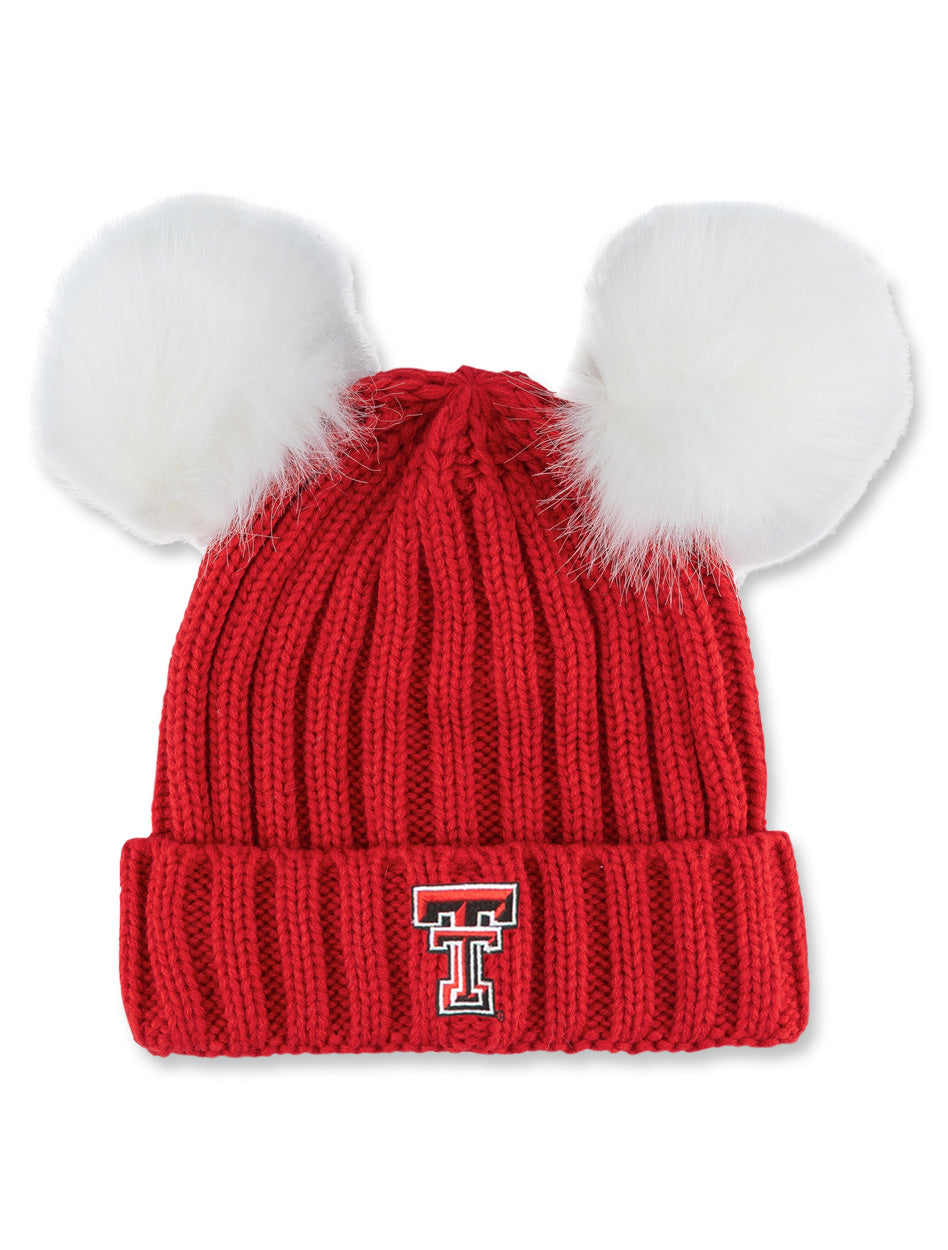 Texas Tech ZooZatz TODDLER 2 Pom Beanie