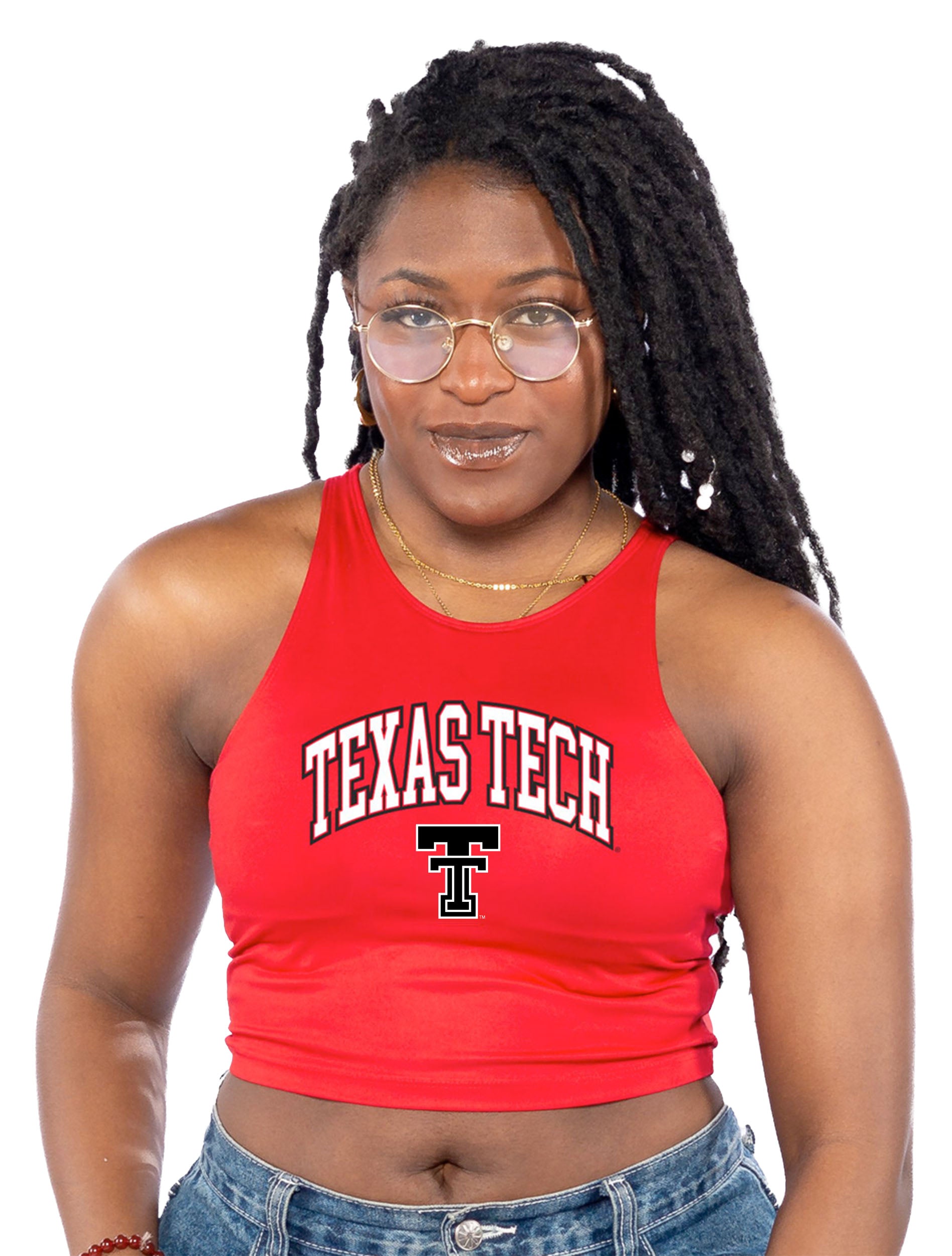 Texas Tech ZooZatz "Arched First Down Crop Top