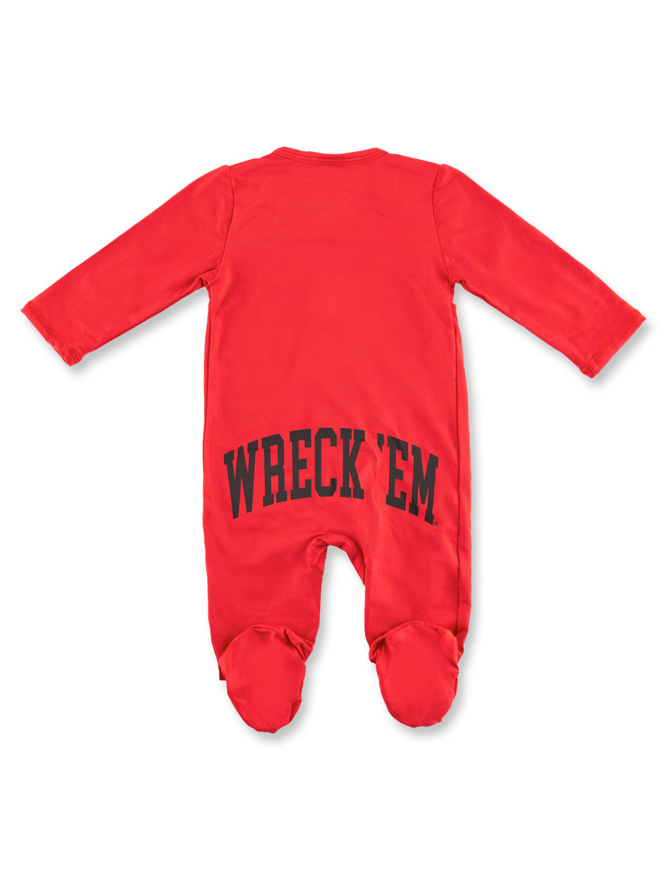 Texas Tech Zoozatz Baby Magnetic Wreck Em Onesie