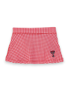 Texas Tech Zoozatz Toddler Gingham Flow Skirt