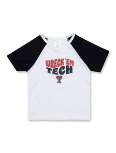 Texas Tech Zoozatz Toddler Wreck 'Em Tech Raglan