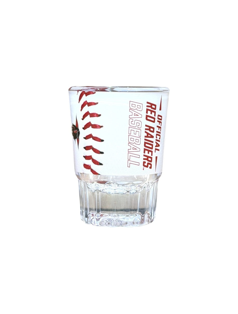 Texas Tech "Baseball" Gameball 2oz Prism Shot Glass