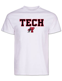 Texas Tech Tech Block Double T white short sleeve t-shirt