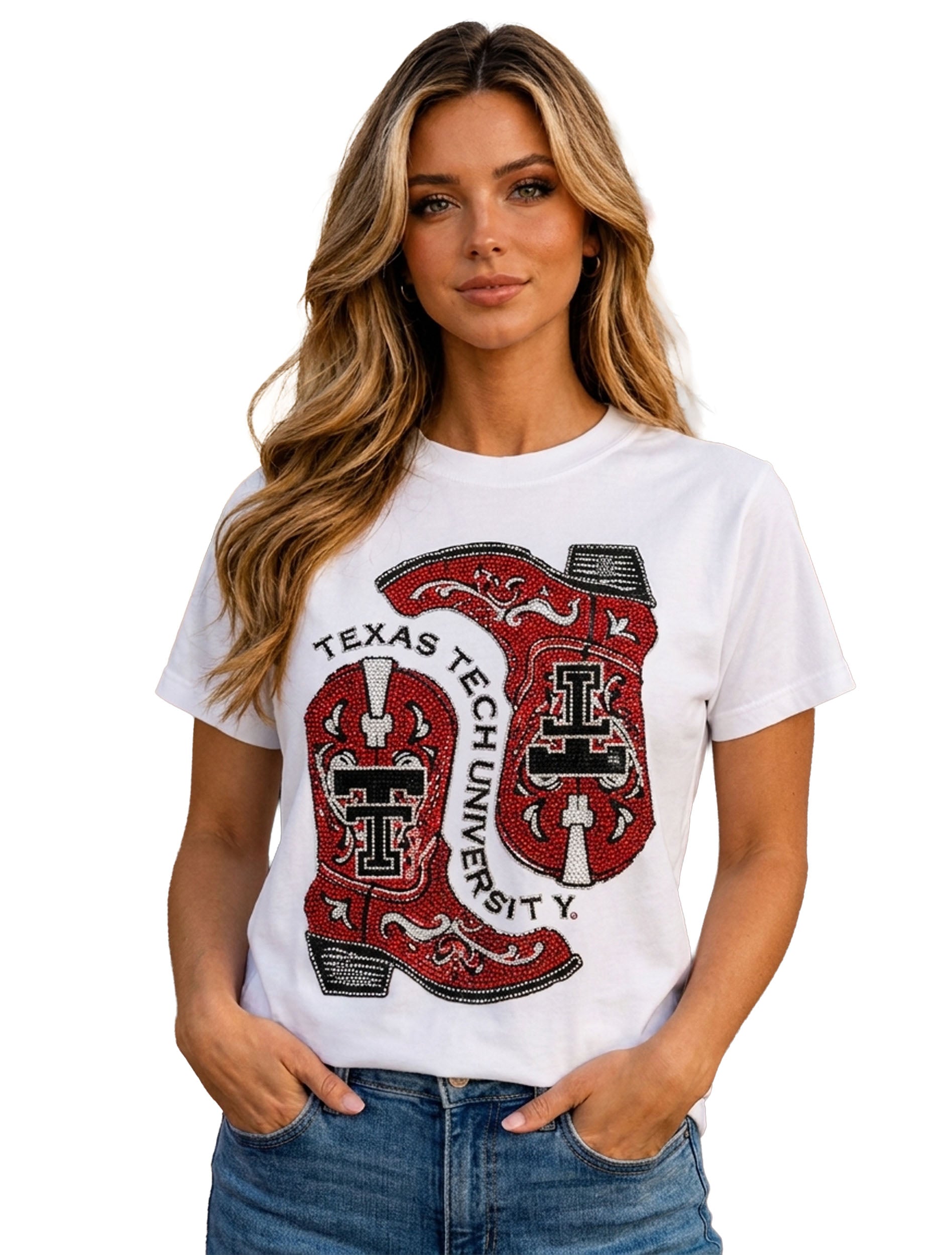 Texas Tech “Boot and Stones” French Terry Blouse