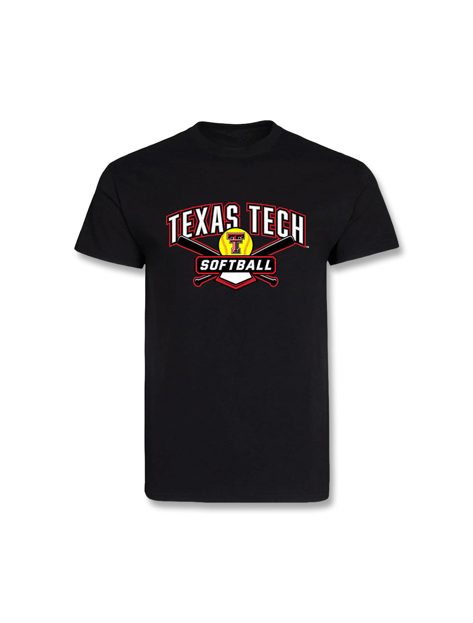 Texas Tech "Cross Bats" Softball Youth Cotton T-Shirt