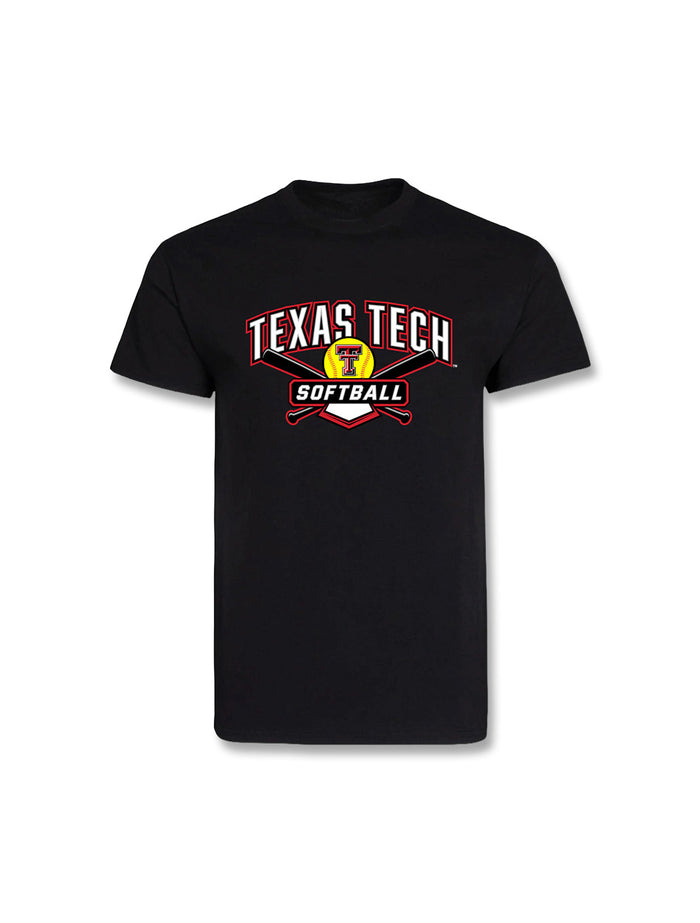 Texas Tech "Cross Bats" Softball Youth Cotton T-Shirt