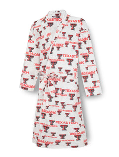 Texas Tech "Docket" All Over Print Microfleece Robe