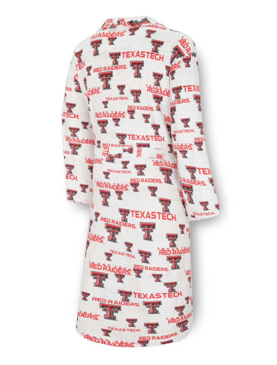 Texas Tech "Docket" All Over Print Microfleece Robe