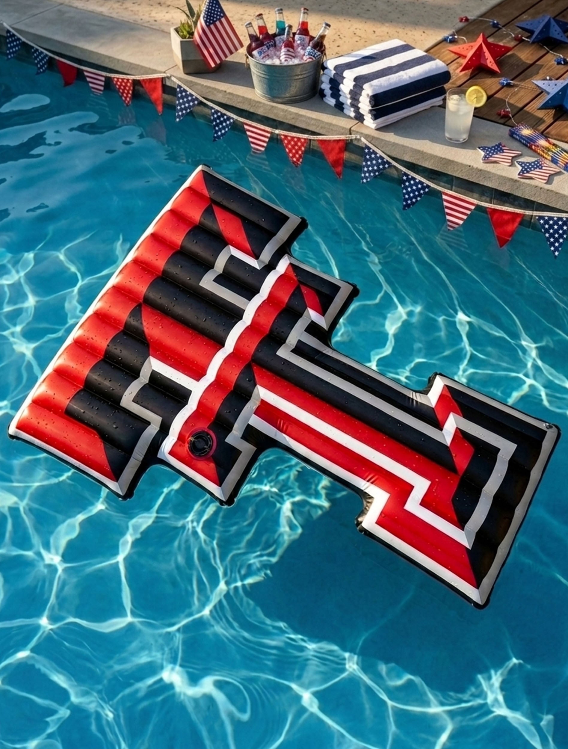 Texas Tech "Double T" Pool Float