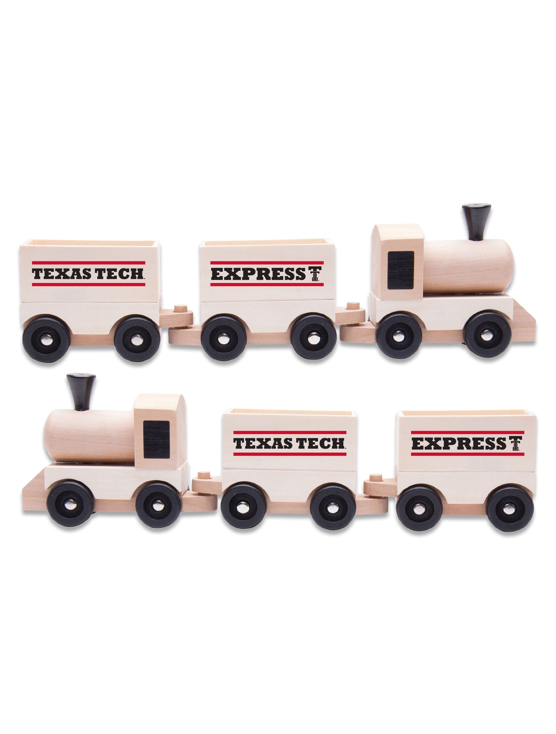 Texas Tech “Express” 3-Piece Wooden Train