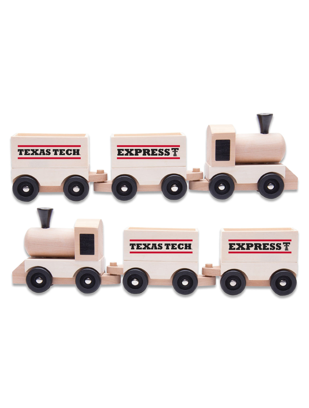 Texas Tech “Express” 3-Piece Wooden Train