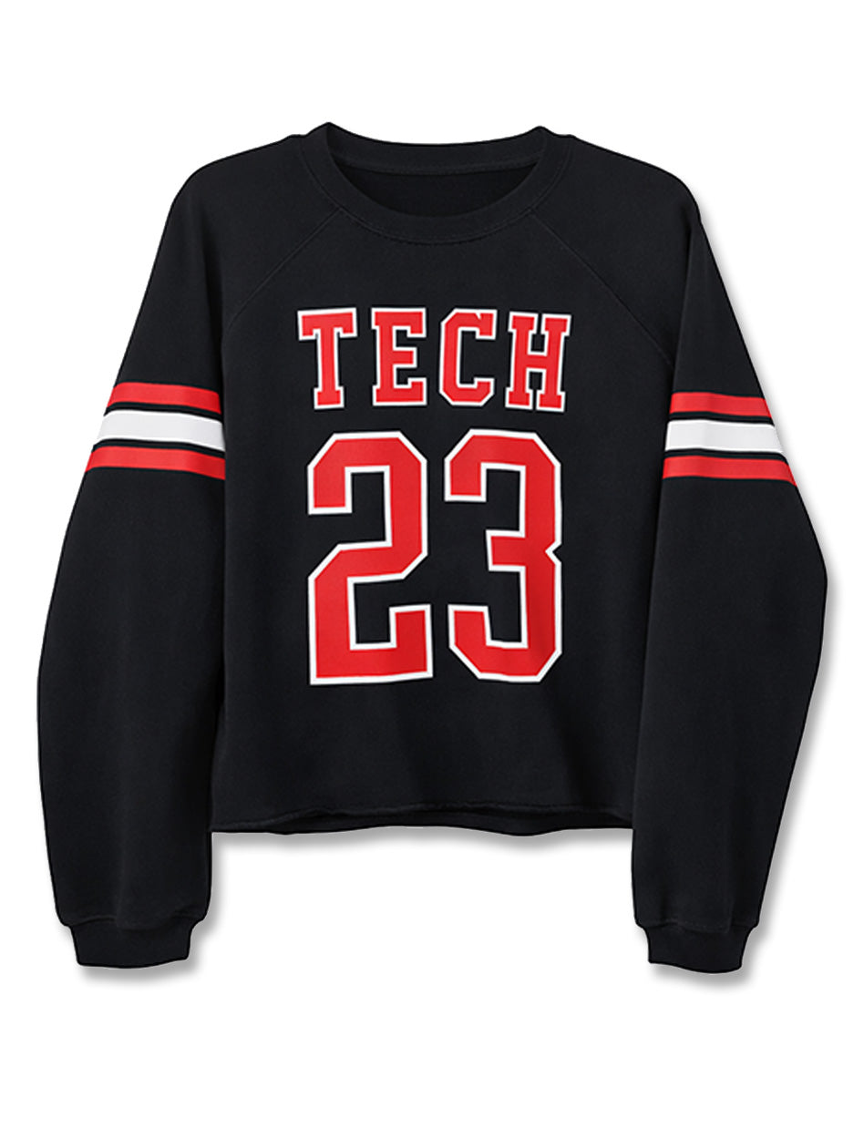 Texas Tech "Football Jersey" Raglan French Terry Sweatshirt
