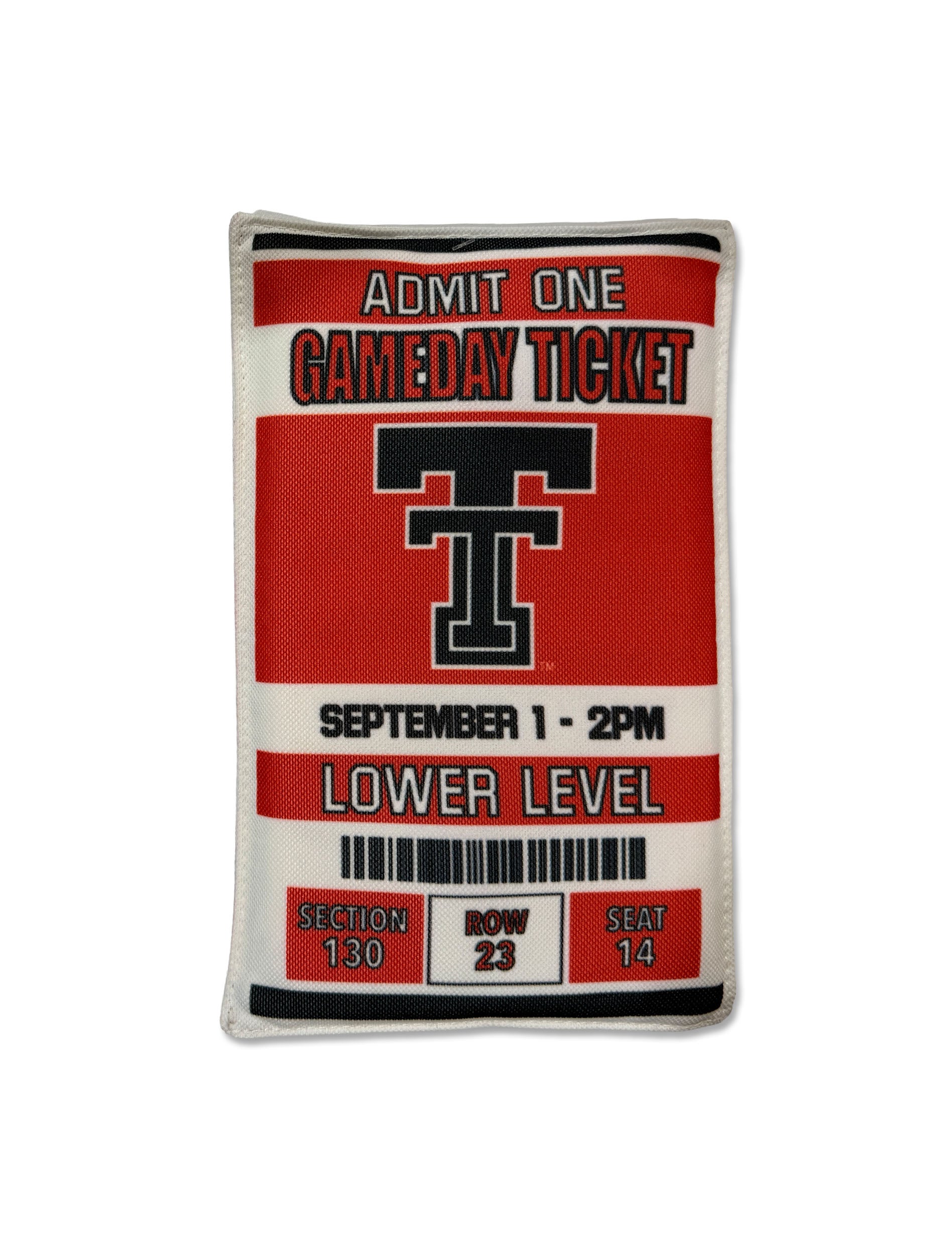 Texas Tech Admission Ticket Dog toy