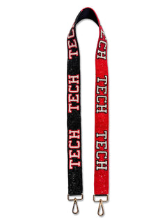 Texas Tech "Half and Half" Beaded Purse Strap